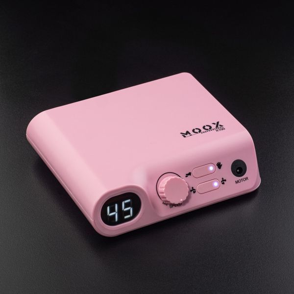 Фрезер Moox Professional X100 на 45 000 об/хв. та 70W. для манікюру та педикюру (Рожевий) 007964 фото