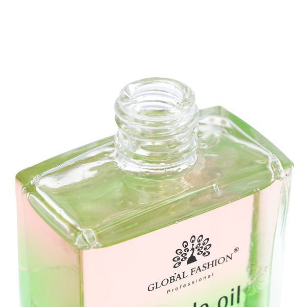 Суха олія зміцнювальна двофазна для нігтів Global Fashion Strawberry 60ml Nat-0532 фото