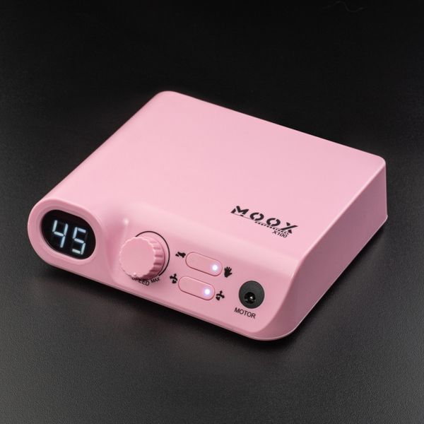 Фрезер Moox Professional X100 на 45 000 об/хв. та 70W. для манікюру та педикюру (Рожевий) 007964 фото