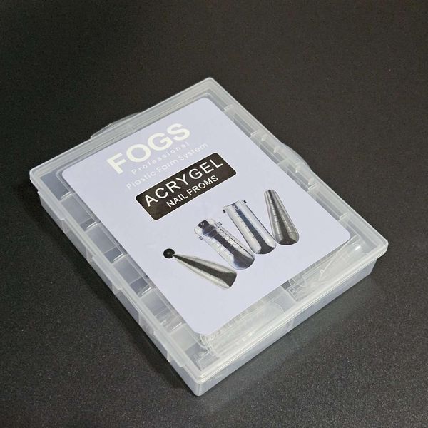 Верхні форми для нарощування нігтів із розміткою Acrygel Nail Forms Fogs Professional (різні форми) 009748 фото