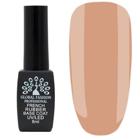 База для гель-лаку Global Fashion 8 мл French Rubber Base Coat No 02 003074 фото