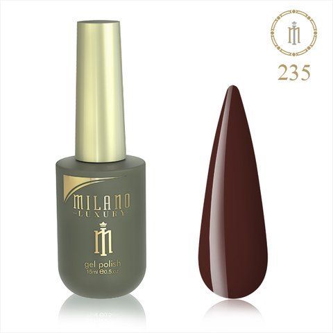 Гель-лак MILANO LUXURY 15 мл No 235 (Кавовий) 01357/235 фото