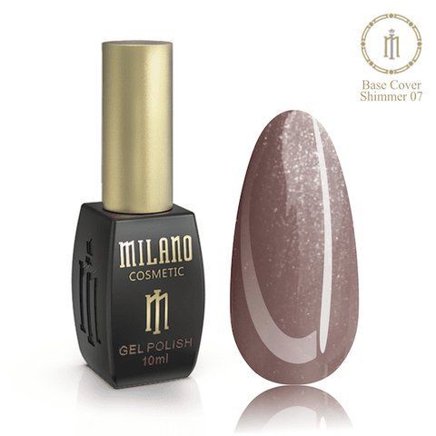 Кольорова база із шимером Milano 10 мл No 07 4501014 фото