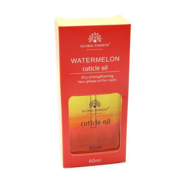 Сухое масло укрепляющее двухфазное для ногтей Global Fashion Watermelon 60ml Nat-0533 фото