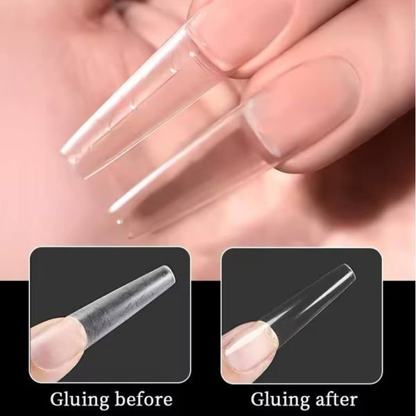 Гелевые типсы для наращивания ногтей Designer Multiforms Fast Gel Tips MT1 Nat-0431 фото
