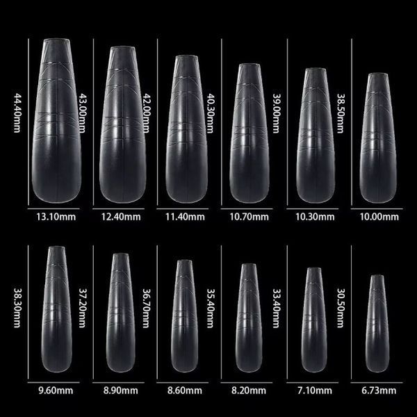 Гелевые типсы для наращивания ногтей Designer Multiforms Fast Gel Tips MT1 Nat-0431 фото