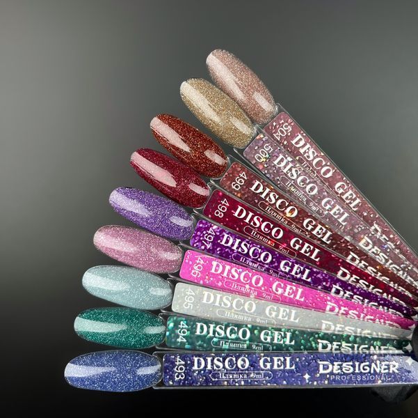 Светоотражающий гель лак Disco Gel Designer Professional 9мл. №489 010099 фото