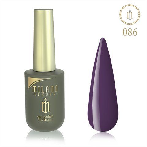 Гель-лак MILANO LUXURY 15 мл No 086 (Світло-фіолетовий) 01357/86 фото