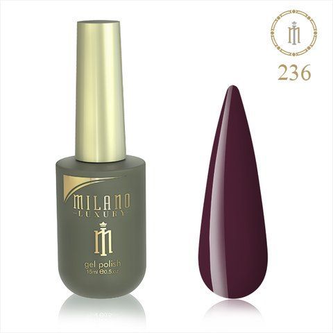 Гель-лак MILANO LUXURY 15 мл No 236 (Бістр) 01357/236 фото