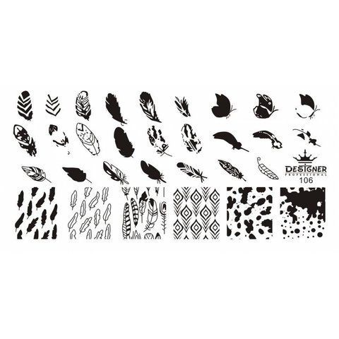 Пластина для стемпинга Designer Professional 12х6см № 106 006929 фото