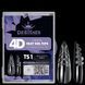 Гелеві тіпси з шипами для нарощування нігтів Designer 4D Crystal Fast Gel Tips Stiletto Medium TS1 140шт. Nat-0432 фото 1