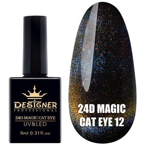 Гель-лак Designer 24D Magic Cat Eye "Кішне око" 9 мл. № 12 001781 фото