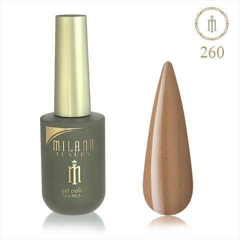 Гель-лак MILANO LUXURY 15 мл No 260 (Бронзова вохра) 01357/260 фото