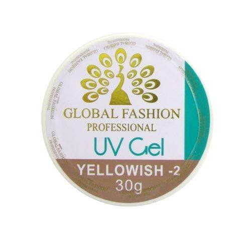 Гель для наращивания ногтей, камуфляж-2, Global Fashion Yellowish-2, 30g 04380 фото