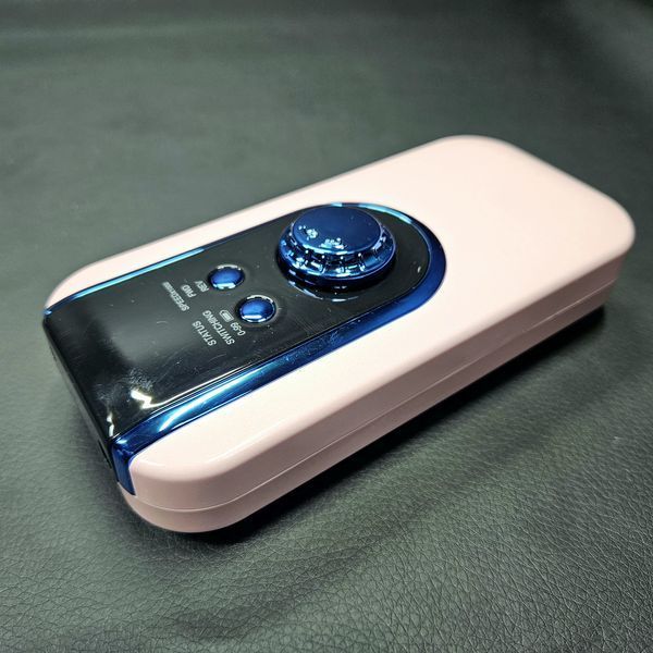 Фрезер для маникюра аккумуляторный BLUEQUE BQ-520 на 35 000об/мин. Цвет розовый с синим 003578 фото