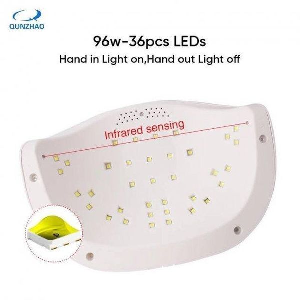 SUN T1 Универсальная LED+UV лампа на 96 Вт Black 01375 фото