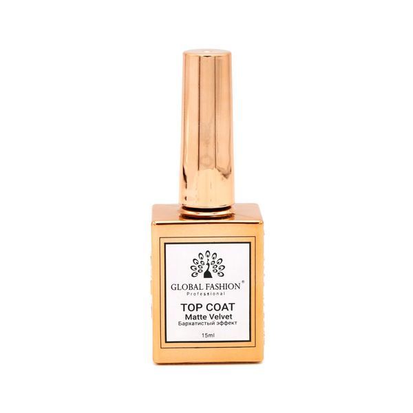 Global Fashion Matte Top Coat 15мл. Топ с бархатистым эффектом без липкого слоя Mary012 фото