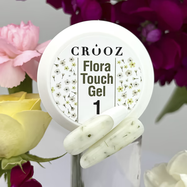 Гель для наращивания ногтей с сухоцветами Crooz Flora Touch Builder Gel 15мл. №01 Mary161 фото
