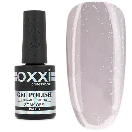Камуфлирующая база для гель-лака Oxxi Professional Cover Base 15 мл № 37 молочная с микроблеском 004656 фото
