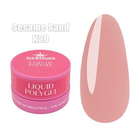 Рідкий полігель Designer Professional 30мл. у банцi К20 Sesame Sand 010301 фото
