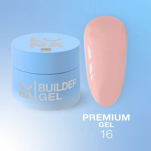 Гель для наращивания LUNA Premium Gel №16 30мл. Nat1233 фото