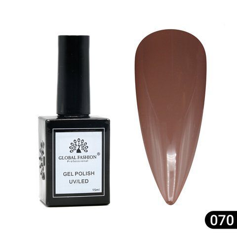 Гель-лак Global Fashion Elite Glow 15ml №070 Nat1333 фото