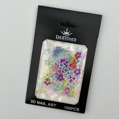 Объёмный декор Designer Professional для дизайна разноцветные звезды L4 Nat-0334 фото