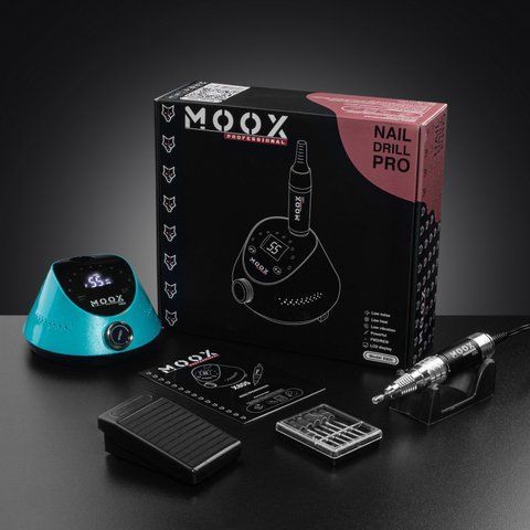 Фрезер Moox Professional X805 для манікюру та педикюру на 55 000 об./хв. та 80W. (Бірюзовий) 008432 фото