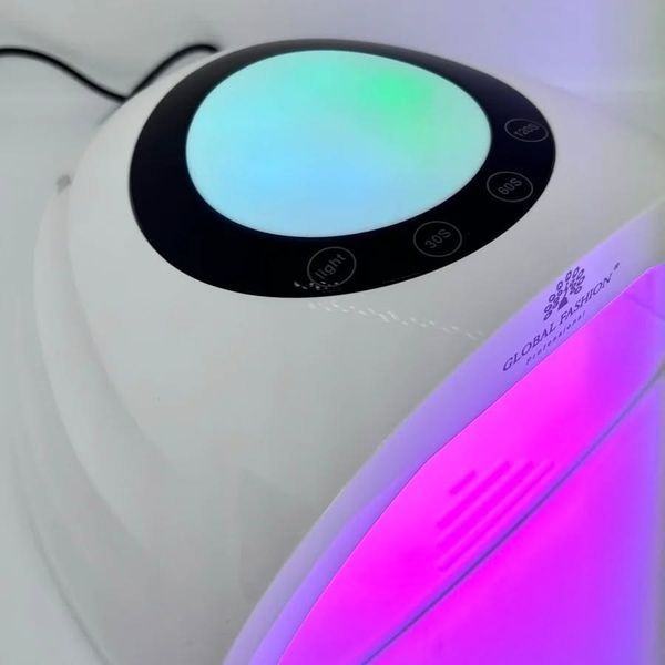 Лампа для нігтів LED+UV Global Fashion GF-D03 з дисплеєм White потужність 288 Вт  0006669 фото