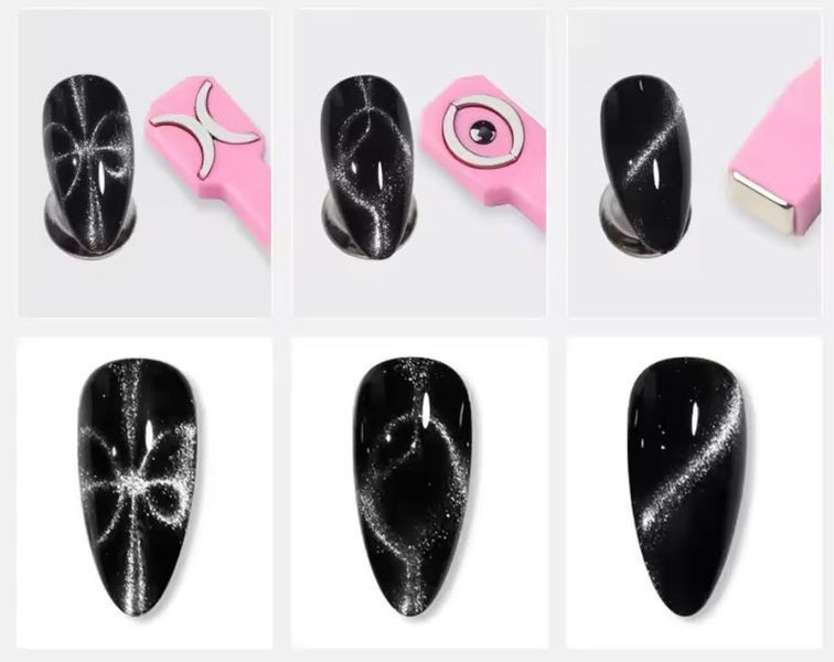 Многофункциональный магнит 3в1 МС7 (PINK) Designer для гель-лака кошачий глаз Nat-0237 фото