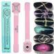 Многофункциональный магнит 3в1 МС7 (PINK) Designer для гель-лака кошачий глаз Nat-0237 фото 1