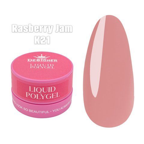 Рідкий полігель Designer Professional 30мл. у банцi К21 Rassbery Jam 010302 фото