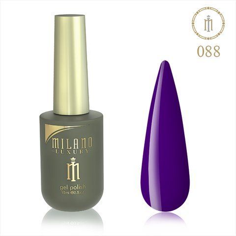 Гель-лак MILANO LUXURY 15 мл No 088 (Насичений фіолетовий) 01357/88 фото