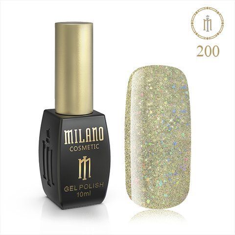 Гель-лак MILANO 10 мл No 200 (Конфеті Голографія) 00986/200 фото