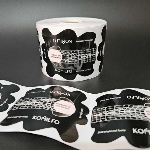 Многофункциональные формы для наращивания Komilfo Multi Shape Nail Forms 50 шт. 009752 фото