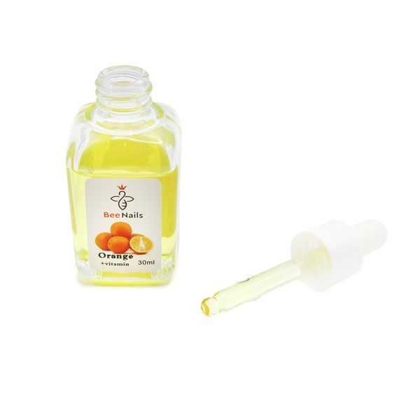 Суха олія для кутикули з піпеткою з ароматом апельсину Bee Nails 30ml Nat-0486 фото