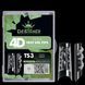 Гелевые типсы с шипами для наращивания ногтей Designer 4D Crystal Fast Gel Tips Pipe Medium TS3 140шт. Nat-0433 фото 1