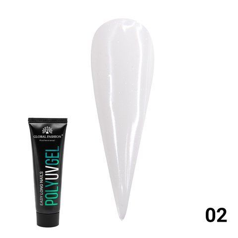 Полігель із шимером Polygel with shimmer Global Fashion 30 мл No 02 003123 фото