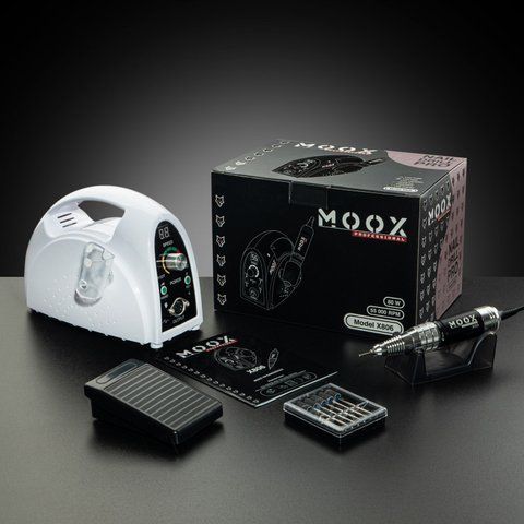 Фрезер Moox Professional X806 для манікюру та педикюру на 55 000 об./хв. та 80W. (Білий) 008434 фото