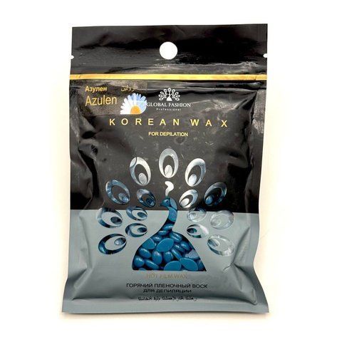 Віск для депіляції Global Fashion, Korean Wax, 100g Azulen Nat-0637 фото