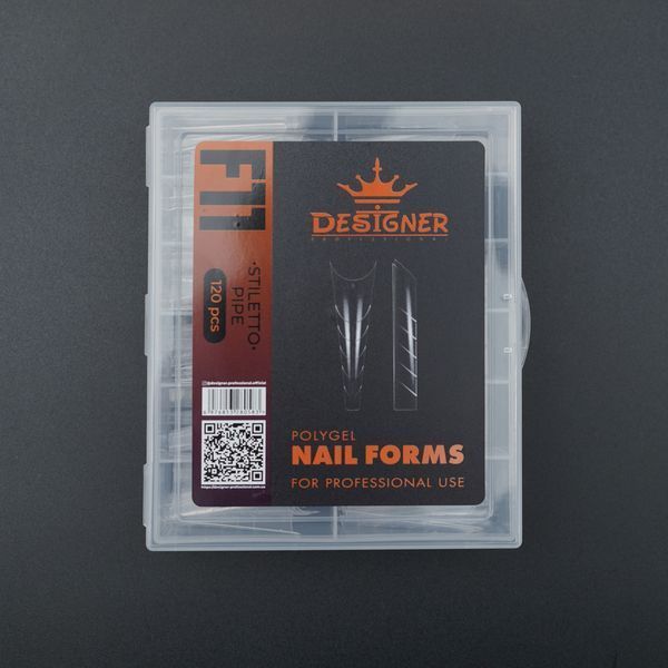 1Верхние многоразовые формы Designer Professional F11 Stiletto pipe Nat-0386 фото