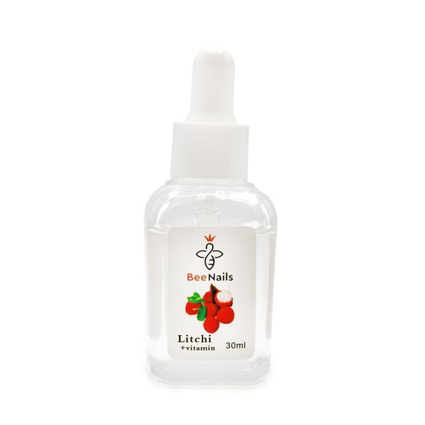 Суха олія для кутикули з піпеткою з ароматом лічі Bee Nails 30ml Nat-0487 фото
