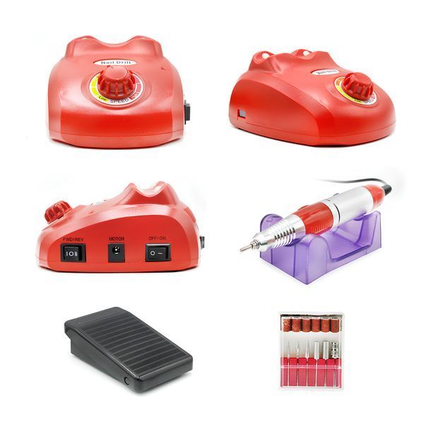 Фрезер для маникюра Nail Drill Pro ZS-603 65Вт. 45000об/мин. Красный 04383 фото