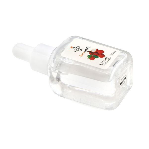 Суха олія для кутикули з піпеткою з ароматом лічі Bee Nails 30ml Nat-0487 фото