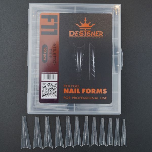 1Верхние многоразовые формы Designer Professional F11 Stiletto pipe Nat-0386 фото
