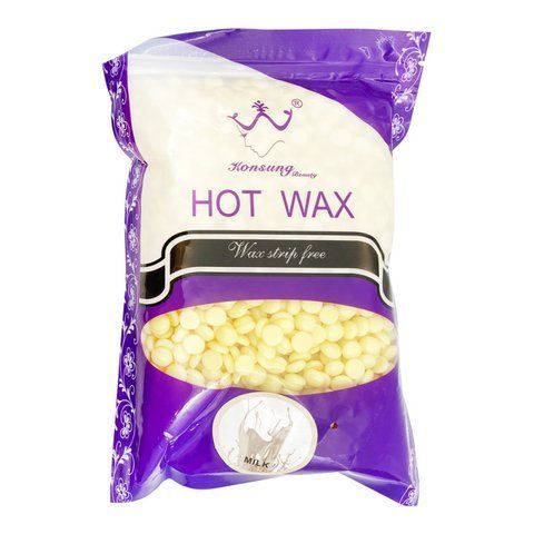 Гарячий віск у гранулах для депіляції Konsung Hot Wax Молоко 500g 00004158 фото