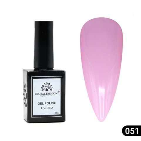 Гель-лак Global Fashion Elite Glow 15ml №051 Nat1314 фото