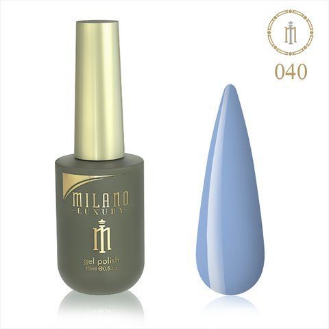 Гель лак MILANO LUXURY 15 мл № 040 (Серо-голубой) 01357/40 фото