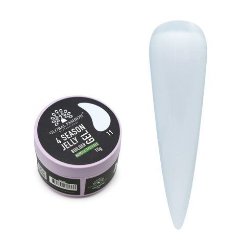 Гель для нарощування та зміцнення нігтів Global Fashion 4 Season Jelly Builder Gel №11 Mary391 фото