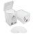 Безворсовые салфетки сердце Designer 200 шт. (WHITE) перфорированные Square Smart Wipes Nat-0240 фото